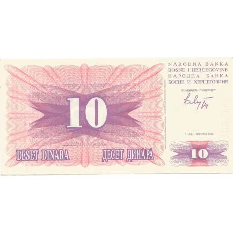 10 Dinares de 1992