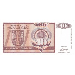 10 Dinares de 1992