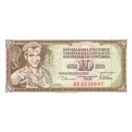 10 Dinares de 1968-82