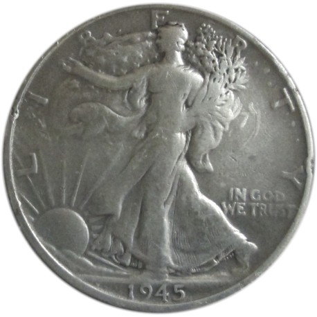 Medio Dólar de Plata de 1945