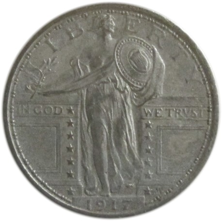  ¼ de Dólar de Plata de 1917 
