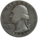 ¼ de Dólar de Plata de 1942-64