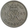 6 Peniques de 1949