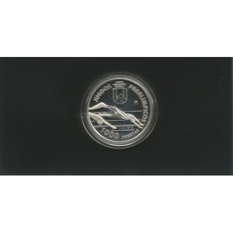 Moneda 1000 Ptas año 1996 Juegos Paraolimpicos