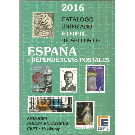 Catálogo Sellos Edifil 2016 España,Andorra y Guinea Ecuatorial CEPT-PostEurop