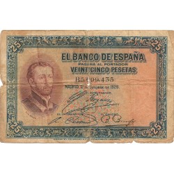 25 pesetas del 12 octubre 1926