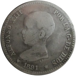 1 Peseta de 1891