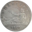 2 pesetas de 1869