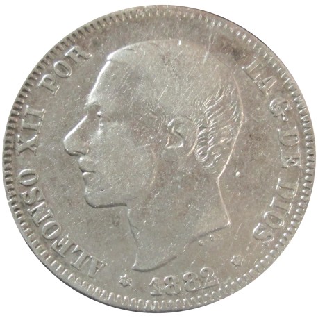 2 pesetas de 1882