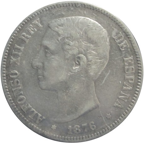 5 Pesetas de 1876