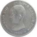 5 Pesetas de 1888
