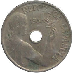 25 Céntimos de 1934
