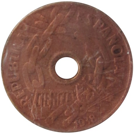 25 Céntimos de 1938