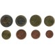 Tira de 8 Monedas de Finlandia