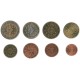 Tira de 8 Monedas de Portugal