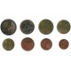 Tira de 8 Monedas de Letonia
