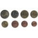 Tira de 8 Monedas de España