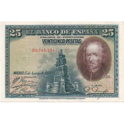 2 Billetes Correlativos de 25 Pesetas del 15 de Agosto de 1928