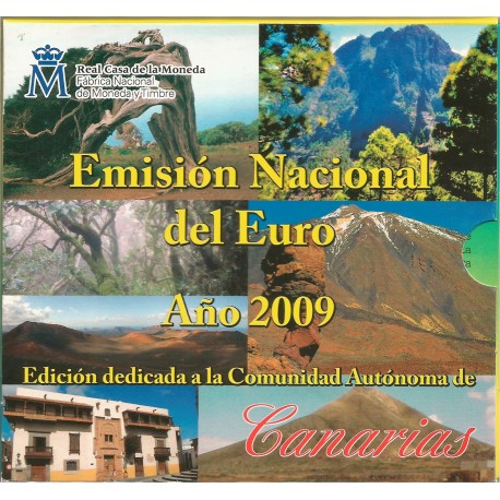 Cartera de 8 Valores de España del 2009 de Canarias