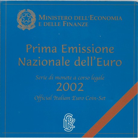 Cartera de 8 Valores de Italia del 2002
