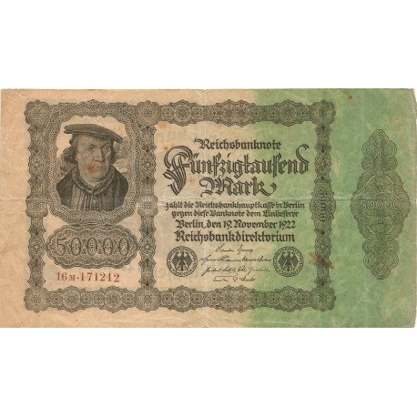 50000 Marcos de 1922