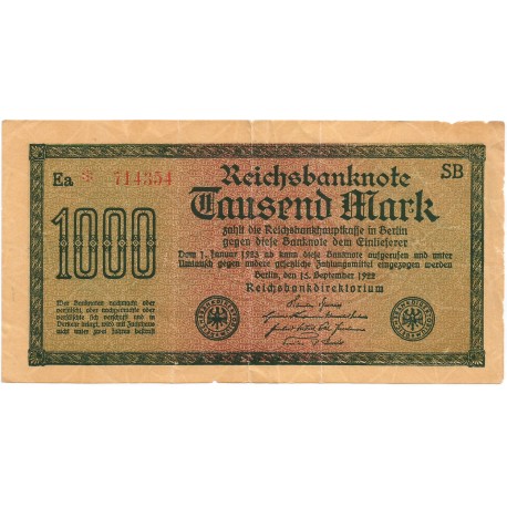 1000 Marcos de 1922