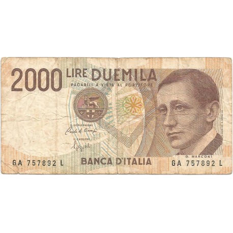 2000 Liras de 1990